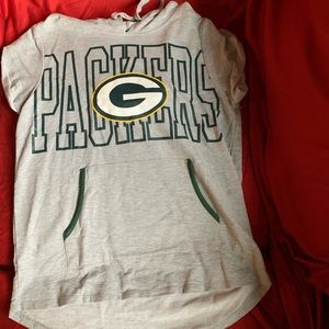Hooded shirt sleeve Green Bay Packer shirt